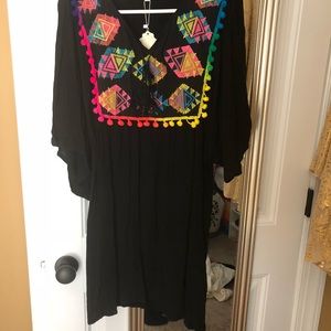 Velzara dress NWT 2x embroidered